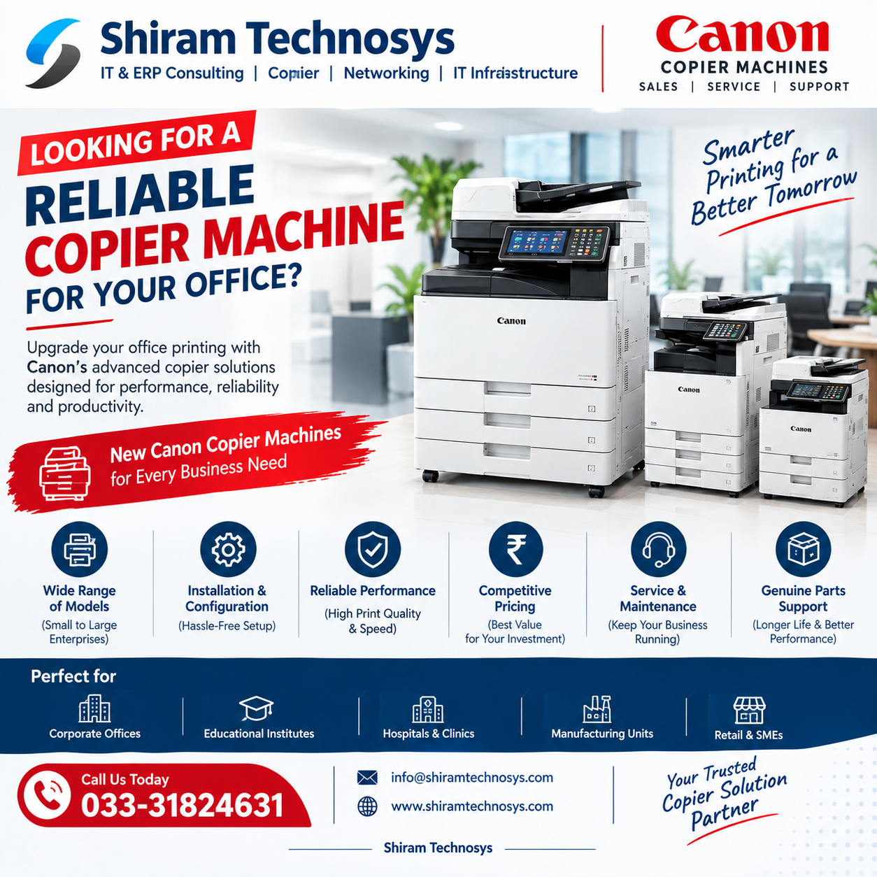 Canon copier sales and service